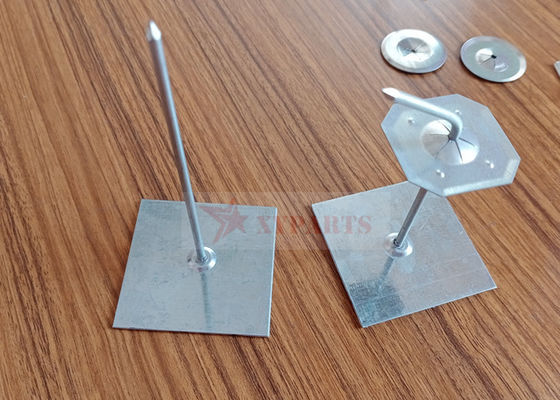 3 &quot;Pins de isolamento de base adesiva de aço galvanizado para materiais de isolamento de fixação