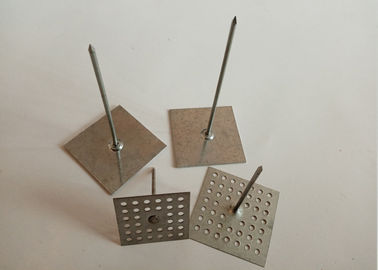 Aço galvanizado ganchos da isolação do metal de 2 polegadas com base perfurada