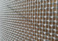 Painéis de rede de arame arquitetónicos da cor de cobre tecidos com cabos &amp; Ros para fachadas