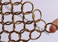 Metal a cortina da malha/cortina de bronze Conect da malha do anel do fio com diâmetro do círculo de 8mm