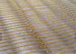 Cortina flexível da malha do metal decorativo, rede de arame de cobre da separação do metal