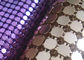 cortina colorida usada do floco de 6mm tela metálica de alumínio decorativa quadrada