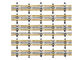 tela de rede de arame tecida níquel da malha do diâmetro de fio 4 de 1.5mm para os tubos de Ray de cátodo