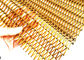 Malha expandida espiral do metal da arte da cor de cobre do pulverizador para separações e cortinas