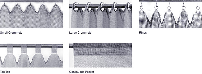 Ring Mesh Curtains de aço inoxidável, metal Mesh Drapery For Space Divider
