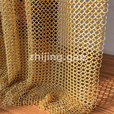 12 mm de cobre de malha de cadeia de anel fácil de instalar