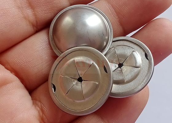 Capas de cúpula auto-bloqueáveis de aço inoxidável de 22 mm para pinos de isolamento