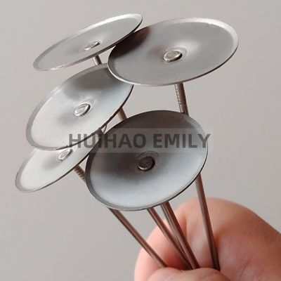 14Ga 316L Pins de coberturas de isolamento de aço inoxidável para casacos reutilizáveis