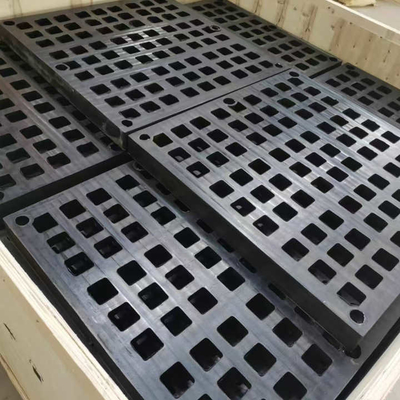 Malha de tela vibratória de borracha para mídia de plataforma para aplicação em minério, anti-entupimento