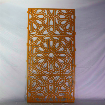 Painel de malha de alumínio cortado a laser 1220x3050mm para cerca externa