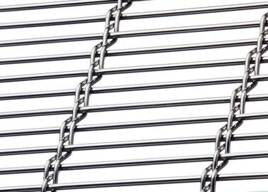 Rede de arame arquitetónica de Rod de fio, separação da tela do metal da parede exterior