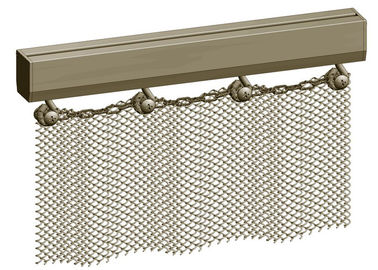 malha de alumínio da bobina da abertura da cortina da malha do metal de 1.2mm x de 6mm para o divisor do espaço
