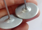 Pins de coberturas metálicas de aço galvanizado de 2 mm utilizados para a fabricação de cobertores de isolamento