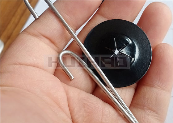 30mm de aço inoxidável auto-bloquear lavadoras de lado duplo revestimento preto usado para garantir malha para painéis solares