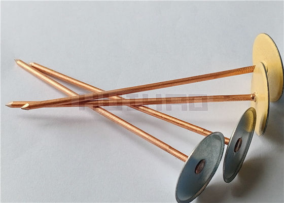 4" Cup Head Weld Pins aço galvanizado usado para empresas de isolamento de dutos HVAC