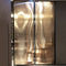 Tela de chuveiro de bronze de Mesh Art Laminated Glass do fio de cobre