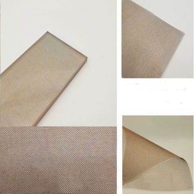 Vidro Arquitetônico Malha de fio de cor prateada para design de interiores