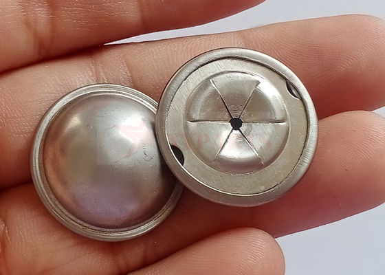 7/8" de aço inoxidável de cúpula de tampa de lavadoras para 14 Gauge Pins de isolamento