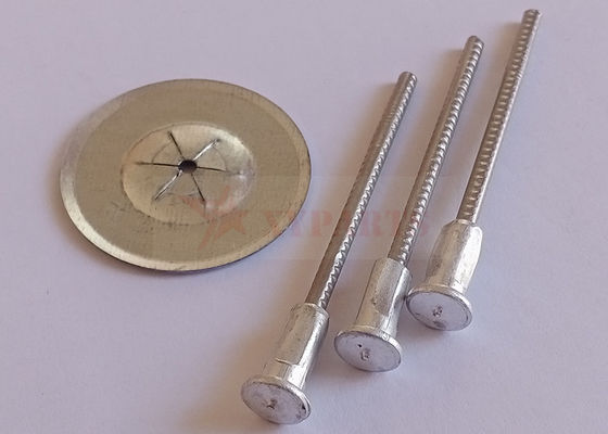 Pins de soldagem bi-metálicos de estribo personalizáveis de comprimento utilizados com soldagem de pontos de descarga de condensador para trabalhos de isolamento de paredes de navios