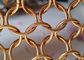 Cor Chainmail Mesh Fabric do ouro 1.5x15mm para a separação da sala