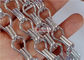 Cadeia de Alumínio de Prata Cortinas de Mosca Tecido de Malha Para Design Interior e Exterior