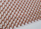 Fio Mesh Coil Drapery Copper Color da liga de alumínio usado como cortinas do divisor do espaço