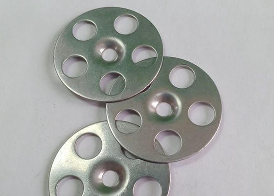 arruelas da placa do suporte da telha de 35mm usadas para fixar paineis isolantes no assoalho e nas paredes
