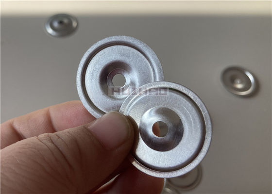 arruelas da placa do suporte da telha de 35mm usadas para fixar paineis isolantes no assoalho e nas paredes