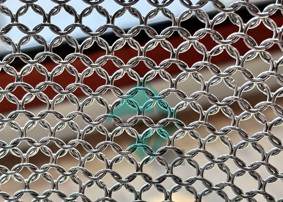 1.2x10mm de aço inoxidável Metal Ring Mesh Drapery para decoração