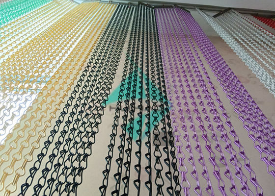 Cortina de Alumínio Decorativa de Chain Link para Cortina de Chuveiro