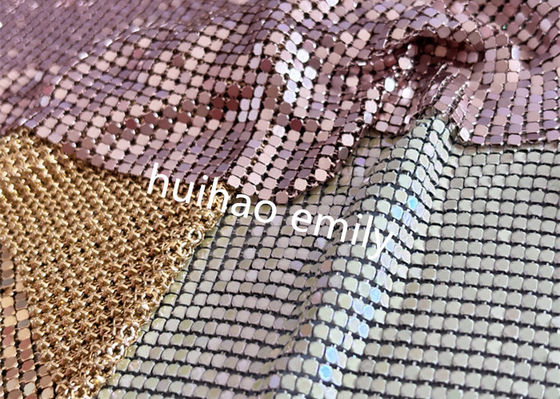 Moda de alumínio de tecido metálico em flocos de cortinas com várias cores