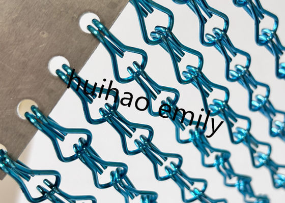 Cortina de suspensão à prova de fogo da malha do metal da máscara de lâmpada de Diy com tratamento anodizado