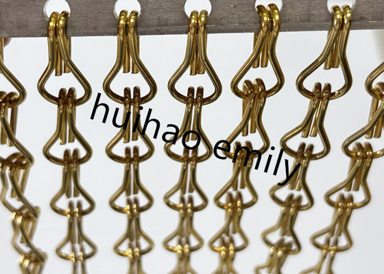 Cortina de suspensão à prova de fogo da malha do metal da máscara de lâmpada de Diy com tratamento anodizado