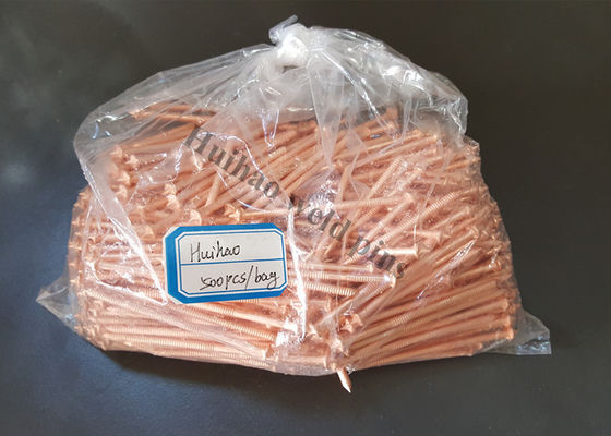 Capacitor de descarga de ponta cônica CD Stud pinos de soldagem de cobre revestido de aço leve