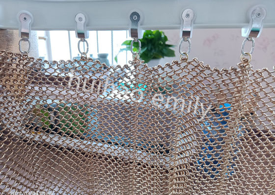 1.2mm Wire Aluminium Metal Mesh Drapery para decoração de restaurante