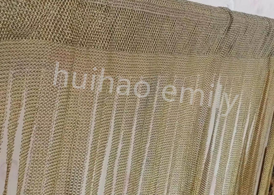 Acero inoxidável 7mm Ring Mesh Chain Mail Curtain com Fringing