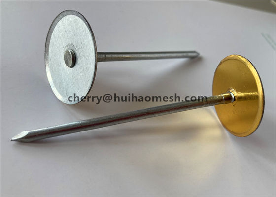 12 Gauge Capacitor Discharge Cup Head Weld Pins para fixação de isolamento em uma superfície metálica