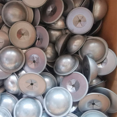 Aço galvanizado 28 mm Lavadoras de tampa de cúpula para consertar unhas de 3 mm