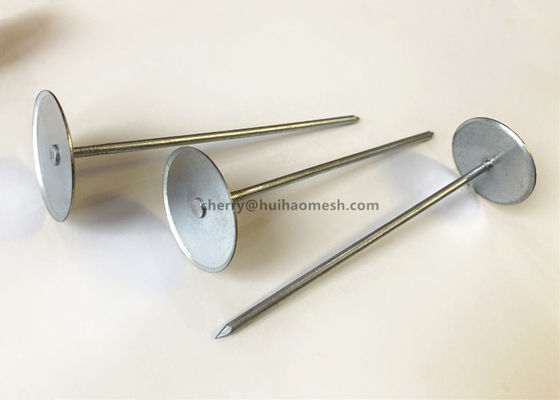 Cabeça de copos de aço galvanizado pinos soltos projetados para soldar através e proteger envoltórios de isolamento para dutos HVAC