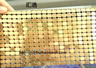 4mm de cor dourada de alumínio de seda de metal para decoração de hotéis