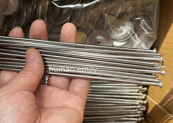 11 Ga aço inoxidável 316L isolamento CD pinos de soldagem com máquina de limpeza de auto-bloqueio