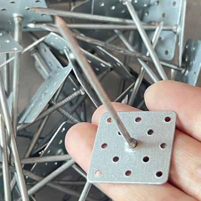 1 &quot;Tape perforada GI Pins de fixação de isolamento de aço com prego de arame anelado macio