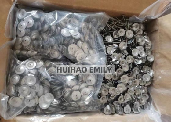 14 Ga aço inoxidável 304 Ancoras de laço Pins para casacos de isolamento térmico