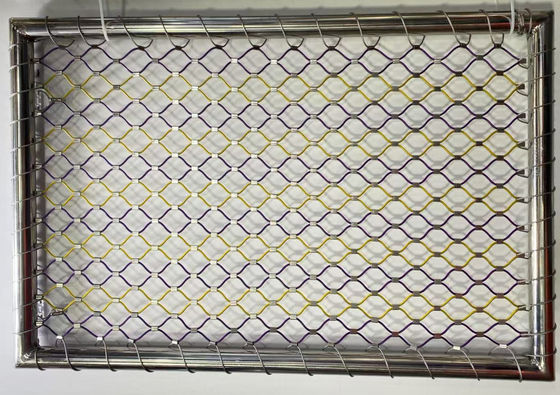 Inox 304 Rede de corda tecida flexível para vedação de manobras de segurança