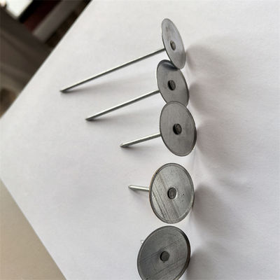 12 Ga X 38 mm Pinos de solda de cabeça com cápsula de isolamento Para isolamento HVAC