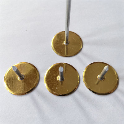 Pins de auto-selamento de aço galvanizado com base de cabeça de copo para isolamento HVAC