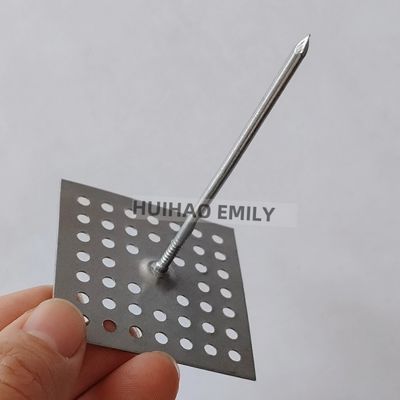 Sistema HVAC Acessórios de hardware Isolamento Pin Nails com base perfurada