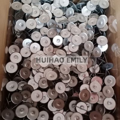 14Ga 316L Pins de coberturas de isolamento de aço inoxidável para casacos reutilizáveis