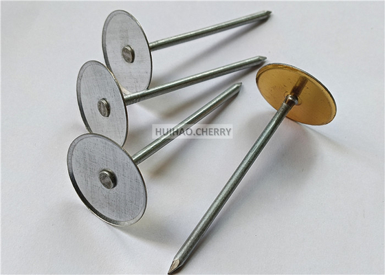 4" Cup Head Weld Pins aço galvanizado usado para empresas de isolamento de dutos HVAC
