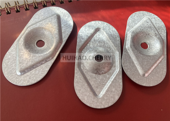 Placa de tensão de isolamento de aço Galvalume 82x40mm para membranas de telhado